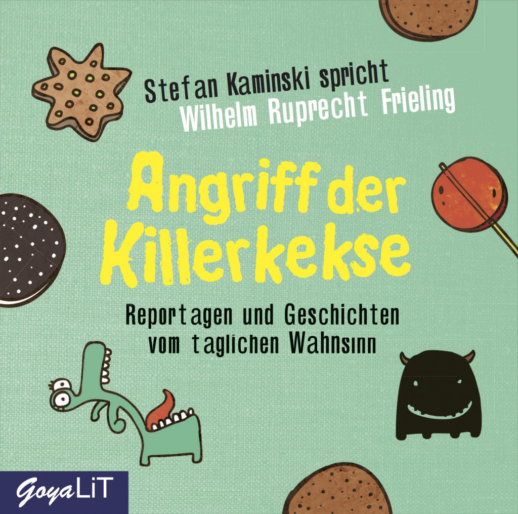 Cover des Hörbuchs »Angriff der Killerkekse« von Ruprecht Frieling. Sprecher: Stefan Kaminski